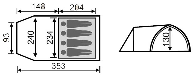 Палатка Калгари-4