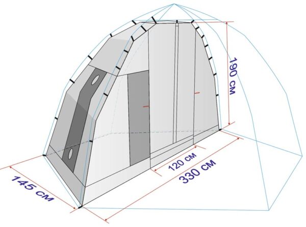 Палатка "Лотос 5 Внутренний тент банный"