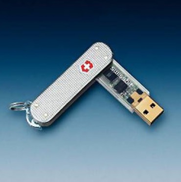 Нож-брелок с флеш-картой 256 Mб (авиа версия)